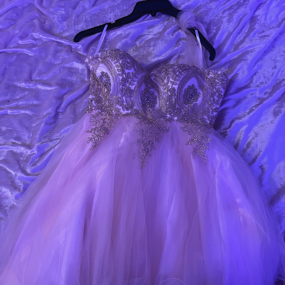 light pink party dress